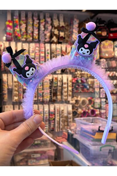 Chocuk Simli Kuromi Figürlü Mor Renk Taç