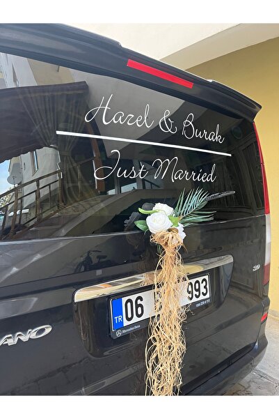 Ebrar Celik VIP HEDIYELIK Düğün Arabası Konvoy Gelin Damat Sticker