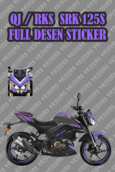 TRİDERS QJ / RKS SRK 125S Full Set Sticker Kaplama MOR