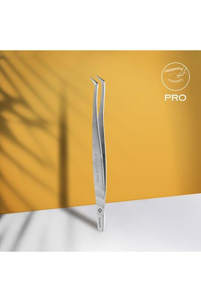 STALEKS Stalkes Expert 40 Type 12 Professional Eyelash Tweezers (Toe, 65')