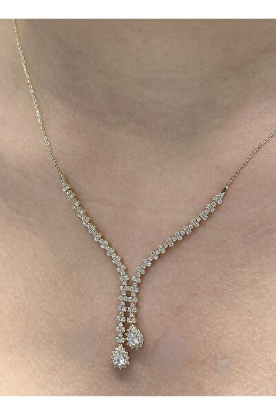 Hakan Güler Kuyumculuk Altın Baget Taşlı Su Yolu Düğün-Nişan Seti