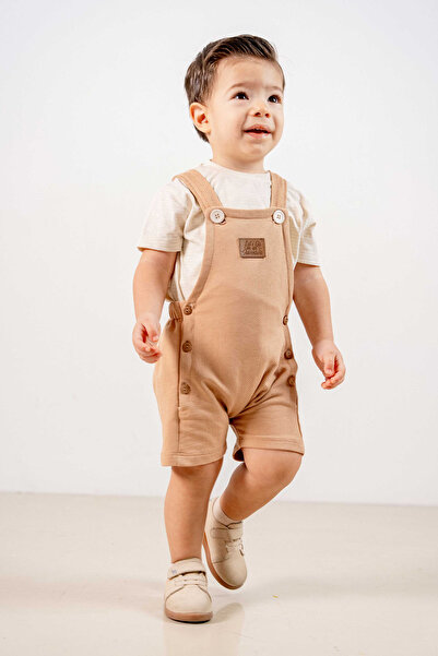 bombe Baby Girl Boy Brown-Natural Bottom Top Double Set