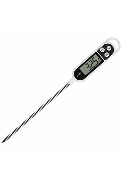 PUFO Digital food thermometer with rod, LCD display, 3 buttons, measurement range -50° C - +300° C
