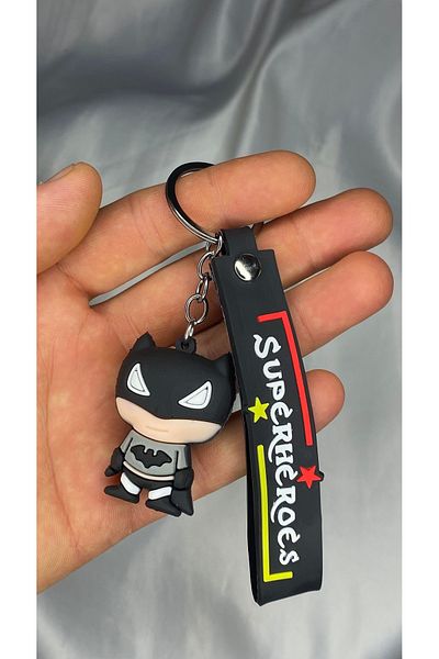 nss sky rock 3D Silicone Keychain Superhero Figure Keychain