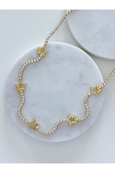 CHARMLUCKY STEEL WATERWAY NECKLACE