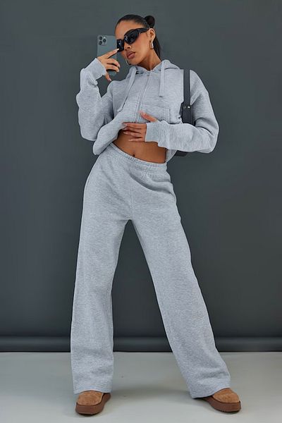 vladivosto Loose Fit Wide Leg Summer 2 Thread Baggy Sweatpants Large Size Legs Gray Black