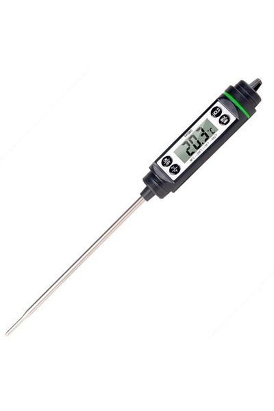 PUFO Digital thermometer with probe for kitchen, liquids, food, meat, dairy, cakes, -50° C - +350° C,