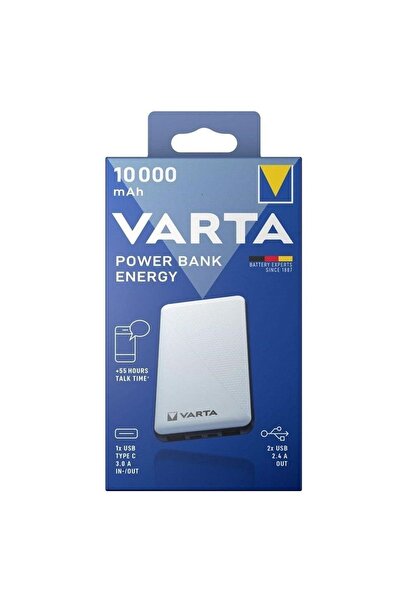 Varta 10000 mAh PowerBank Acil Durum Powerbank Uzun Şarj