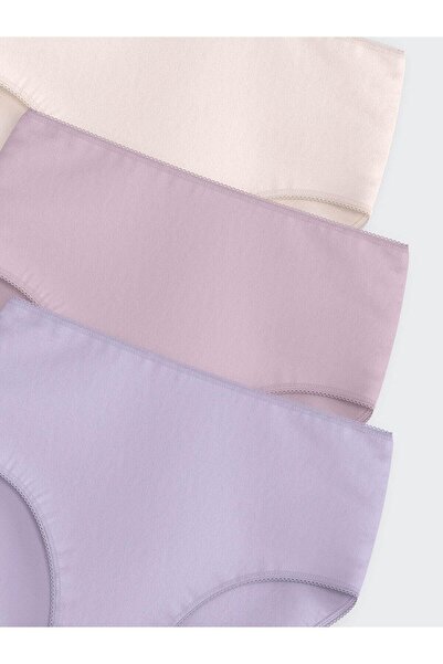 LC Waikiki LCW DREAM Düz Klasik Külot 3'lü Paket