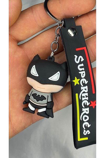nss sky rock 3D Silicone Keychain Superhero Figure Keychain