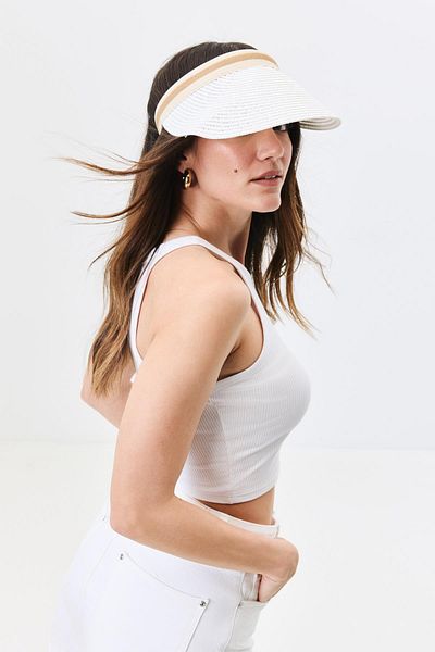 C&City Vizor Beach Hat Y25730-36 White