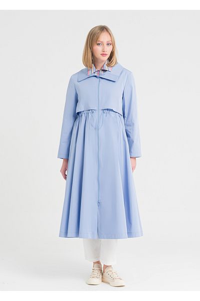 Armağan Gathered Waist Trench Coat