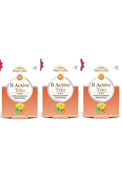 New Life B Active Trio Dil Altı 30 Tablet 3 Adet