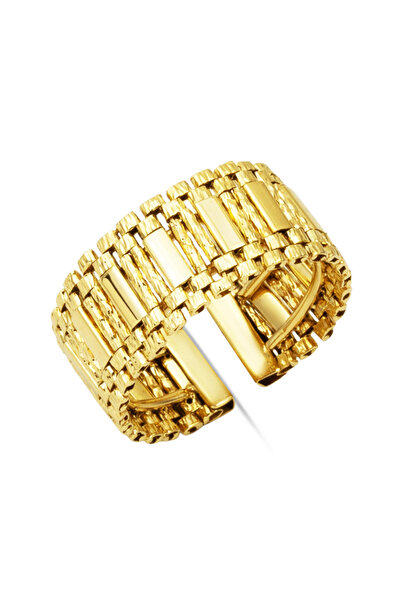 Bilezikci Kleopatra Kalemli 14 Ayar Altın Yüzük