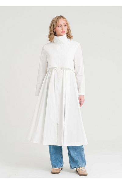 Armağan Gathered Waist Trench Coat