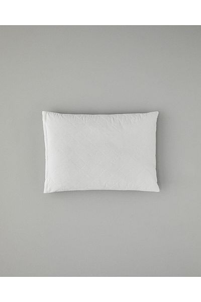 English Home Mattress Pillow, White, 50X70 cm Cotton Quilted Pillow Protector White