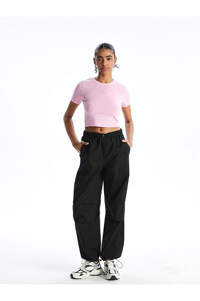LC Waikiki Γυναικείο Crop με Λαιμόκοψη Crew (S5)