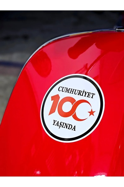 ZeuZ Cumhuriyet 100 Yaşında Silikon Logo 1 Adet Fiat - Egea - Cross - Fiorino...