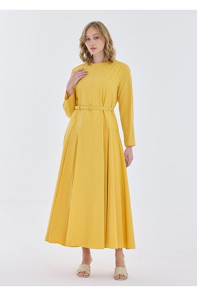 Armağan Pleat Detailed Dress