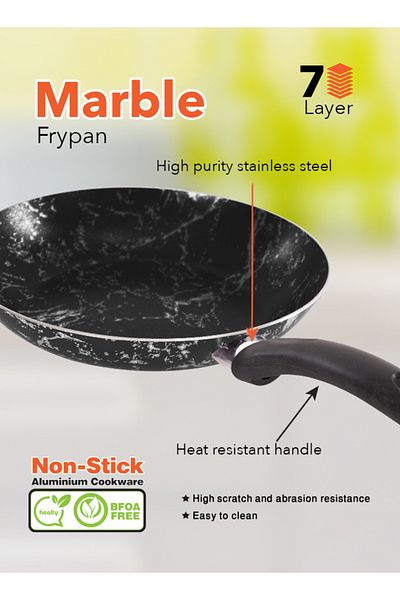 GRANDİ Grandi 8 Piece Cookware Set - Aluminum Pots And Pans 18-22-26 26 22 Cm