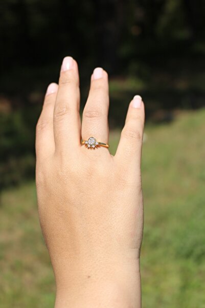 MODA Ayarlanabilir Gold Güneş Detaylı Yüzük