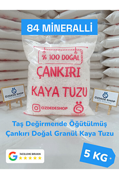 Özdede Shop Çankırı Doğal Granül Kaya Sofra Tuzu ( 5 Kg ) Salamura Ve Turşuda Kullanılır