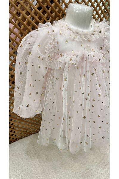 Babydola Baby Girl Star Tulle Birthday and Party Dress