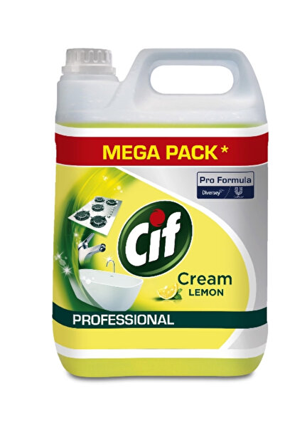 Cif Professional Lemon Non-Abrasive Cleaning Cream, 5 L