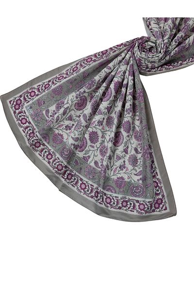 mim eşarp Шал от мек памук с етнически шарки Enba 75x190 см