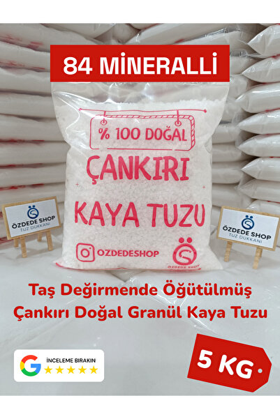 Özdede Shop Çankırı Doğal Granül Kaya Tuzu 5kg Turşu ve Salamura