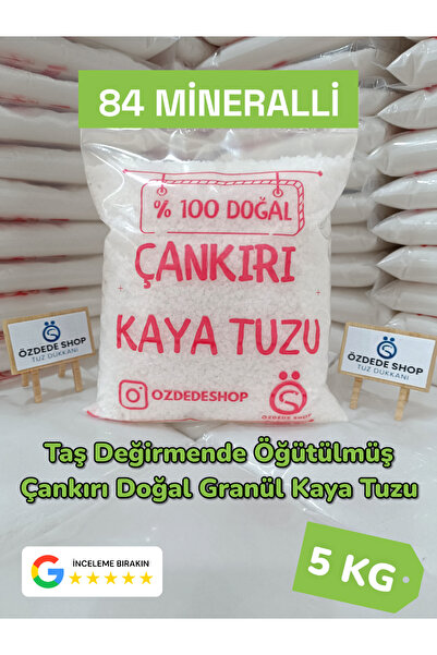 Özdede Shop Çankırı Doğal Granül Kaya Tuzu 5kg Mutfakta ve Turşuda