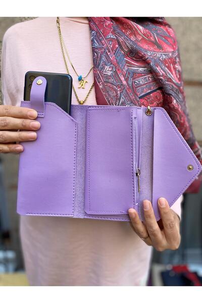 H&D COLLECTİON Poșetă portofoliu de mână cu curea la gleznă, compartiment pen...