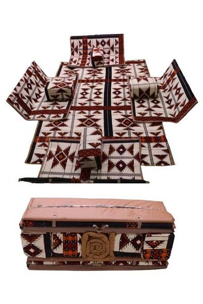 unbranded Traditional 9-Piece Ground Seating Set for Camping and Outdoor Use