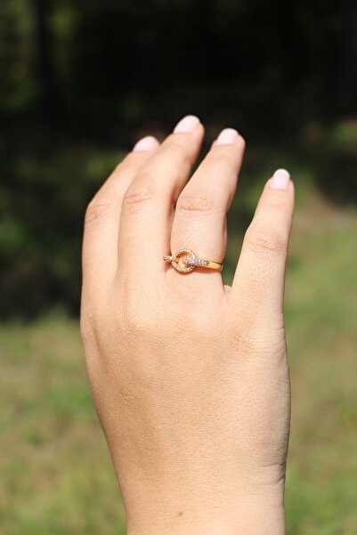 MODEL Ayarlanabilir Gold Düğüm Yüzük