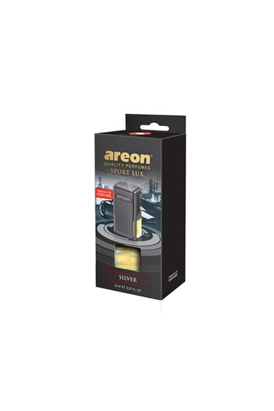 Areon Car Air Freshener For Air Vent, Black Silver