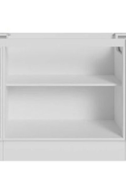 Tdesigno Twist Mutfak 3 Kapaklı Alt Modül -180 cm - Çok Amaçlı Dolap -Beyaz-Tezgah Dahil