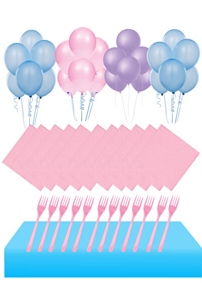 Masal Şekerleme Lilo & Stitch 16 Kişilik Doğum Günü Seti - Stich Pembe Tema|Rozet & Pasta Süsü Dahil