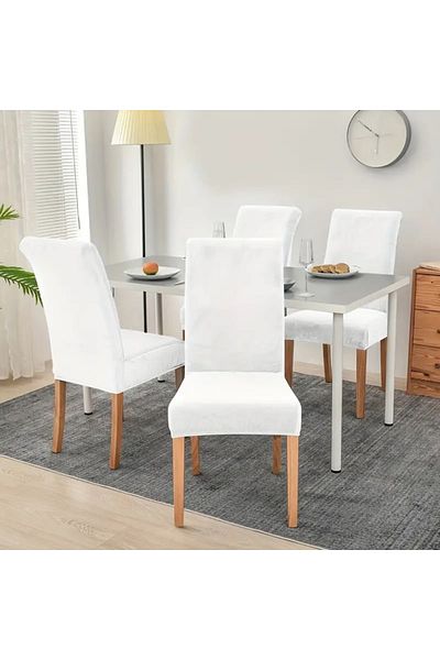 elgeyar Husa scaun din catifea de matase Husa scaun elastic Standard 1 bucata