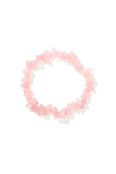 Buhara Stone PEMBE KUVARS KIRIKTAŞ BİLEKLİK