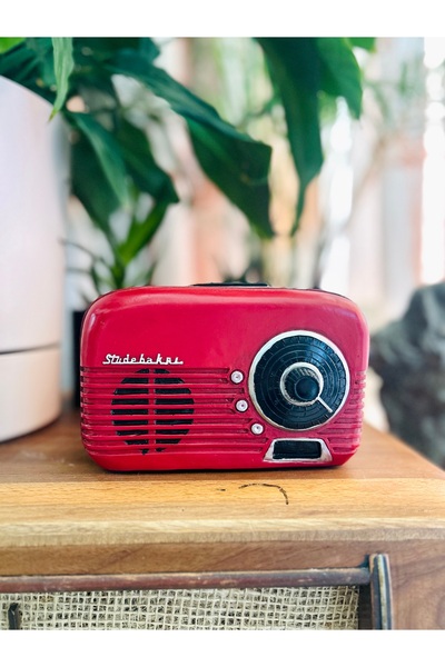 ByBastik Nostaljik Radyo Kumbara I Hediyelik Dekoratif Obje I Retro Radyo