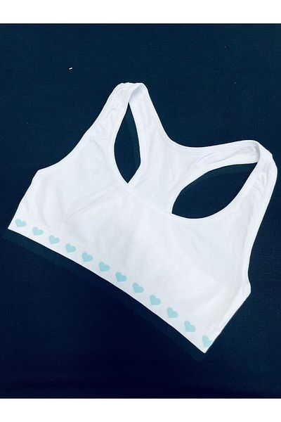 qopqoq Young Girl's Non-Padded Lycra Training Bra Half Tank Top