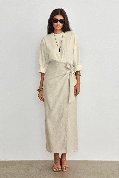 The Moda مجموعة مزدوجة من مزيج الكتان