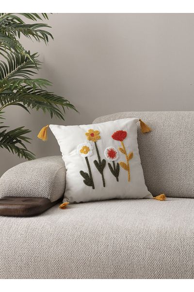 SWITA Husa de perna din in brodat Seria Comfort 43x43 cm