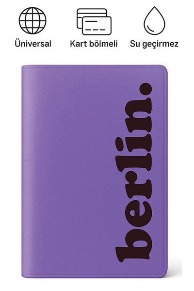 ADACASE Passport Cover Passport Holder Patterned Passport Container Waterproof Berlin