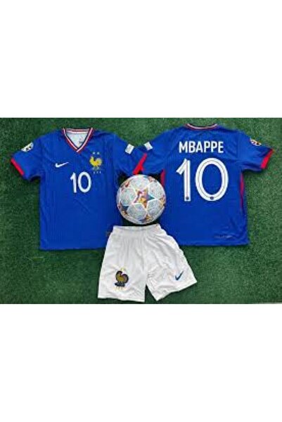yenteks KOPYA - Fransa Milli Takım 24/25 Sezon Mbappe Çocuk Forma Takımı yanında hediyeli emr6