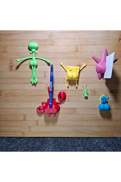 MOLDİVERSE3D MAGNET SETİ-SÜNGER BOB VE ARKADAŞLARI-6 PARÇA