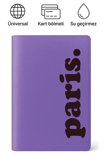 ADACASE Passport Cover Passport Holder Patterned Passport Container Waterproof Paris