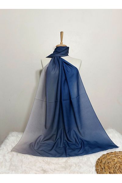 REMOMODA Chiffon Silky Shawl Gradient Model Wrinkle Free Non Slip Supple-Soft High Quality