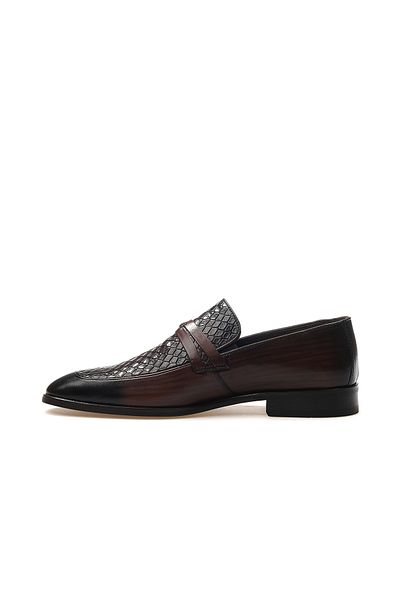 Pierre Cardin Мъжки класически обувки от естествена кожа с шарки, 25 години, 11922750, размер M, кафяви