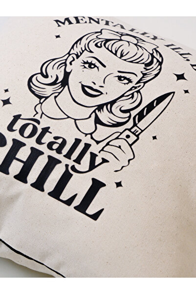 Galia Tasarım Totally Chill Print Throw Pillow Cover